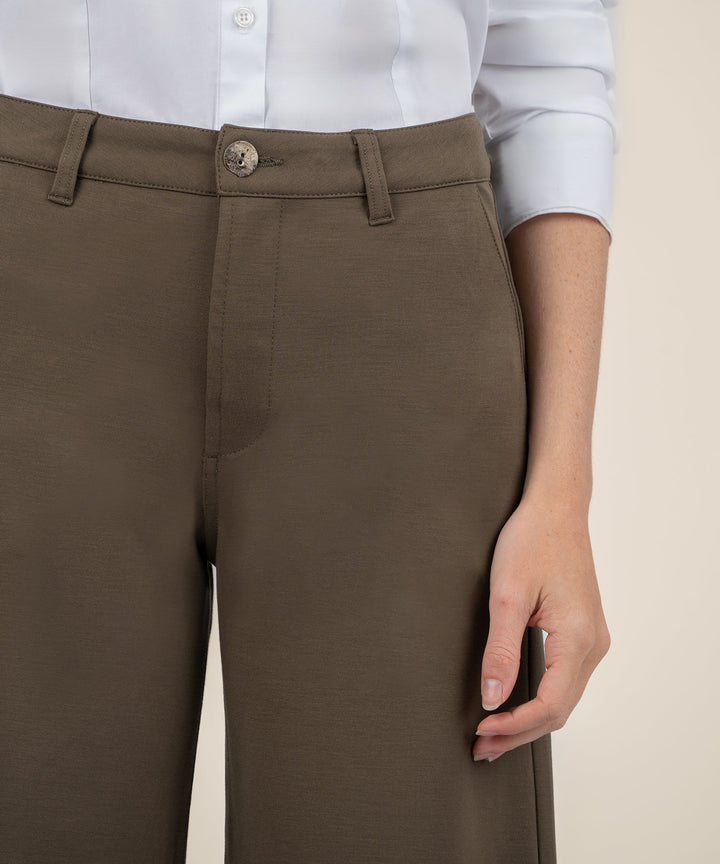 Meg Wide Leg Pants With Trouser Pockets
