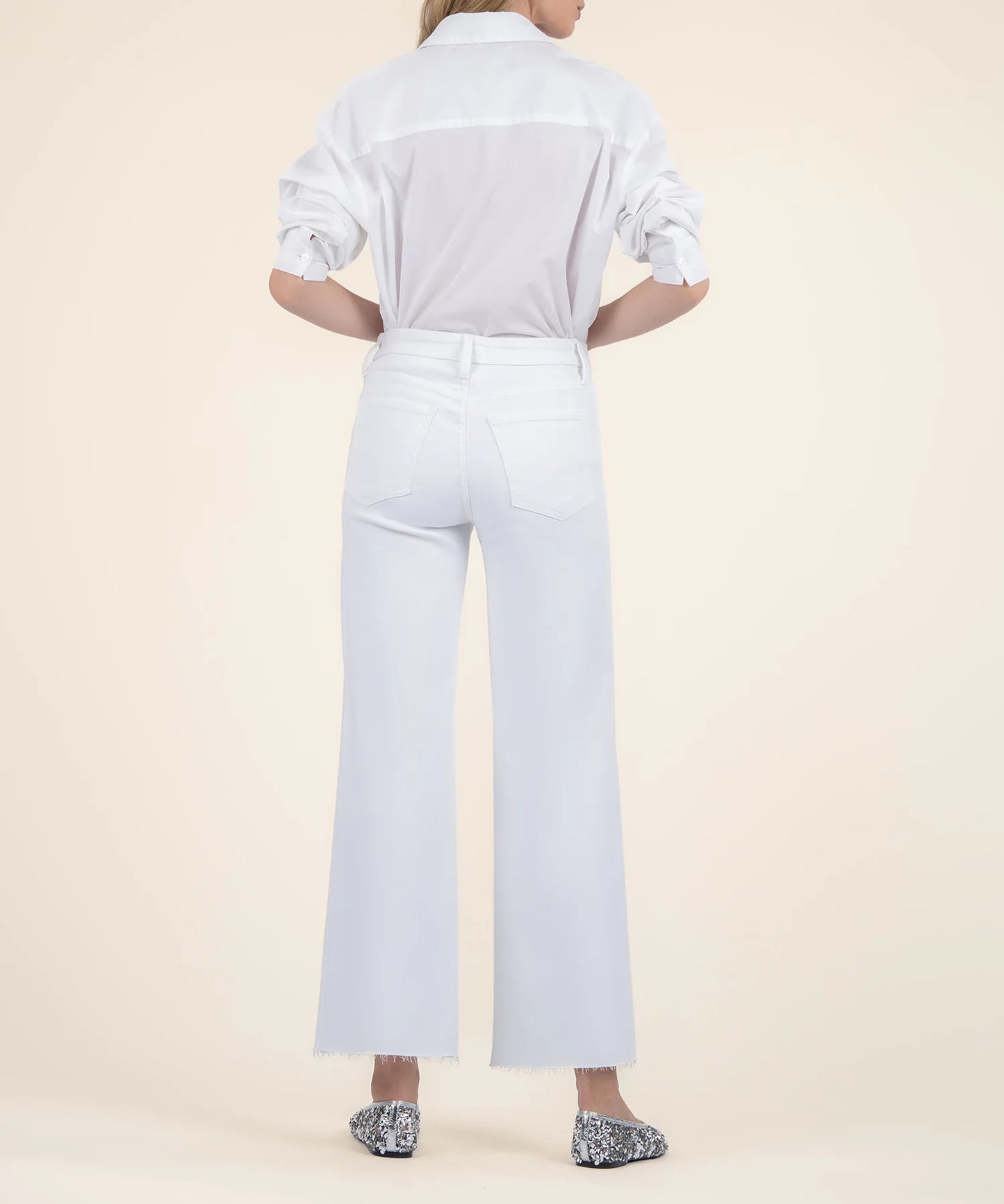 Meg High Rise Wide Leg Denim Pants