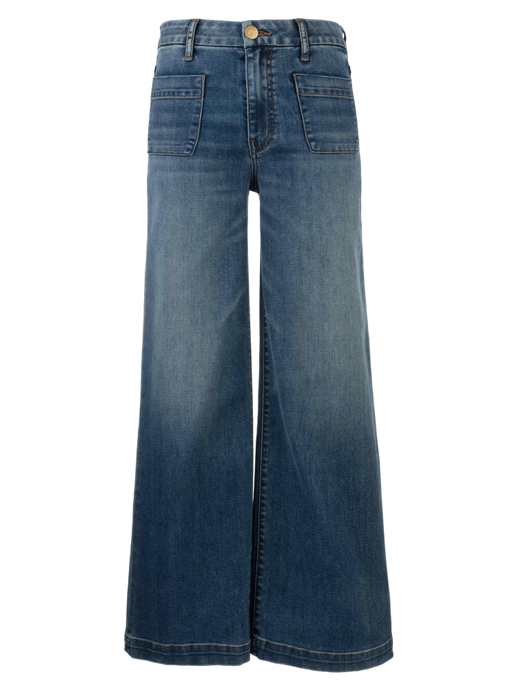 Meg High Rise Wide Leg With Patch Pockets Jeans