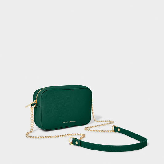 Millie Mini Crossbody in Emerald Green. Available at Kadou Boutique.