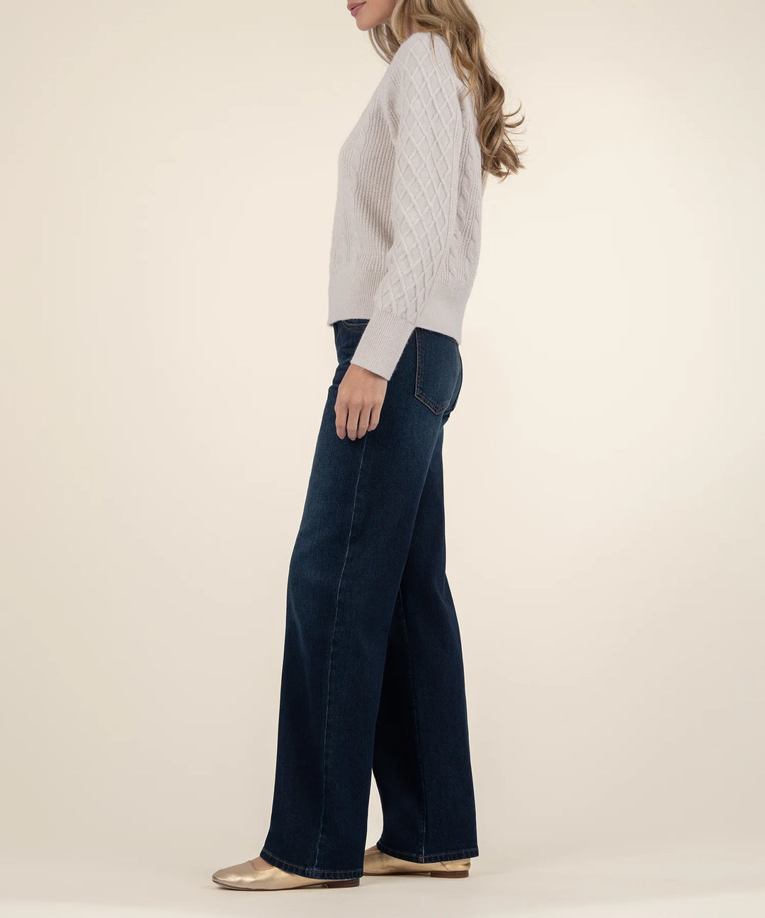 Lacy Turtle Neck With Front Buttons