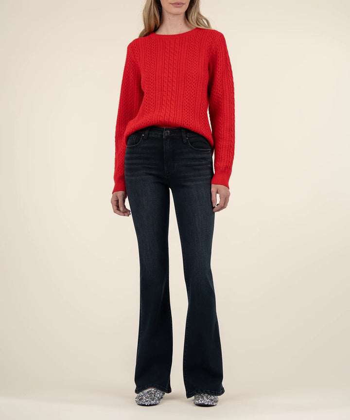 Emerson Scoop Neck Red Sweater