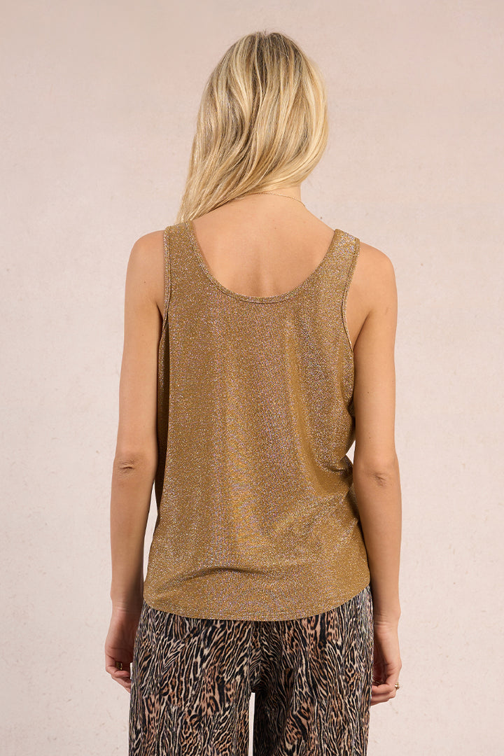 Ladies Shimmer Knit Tank Top