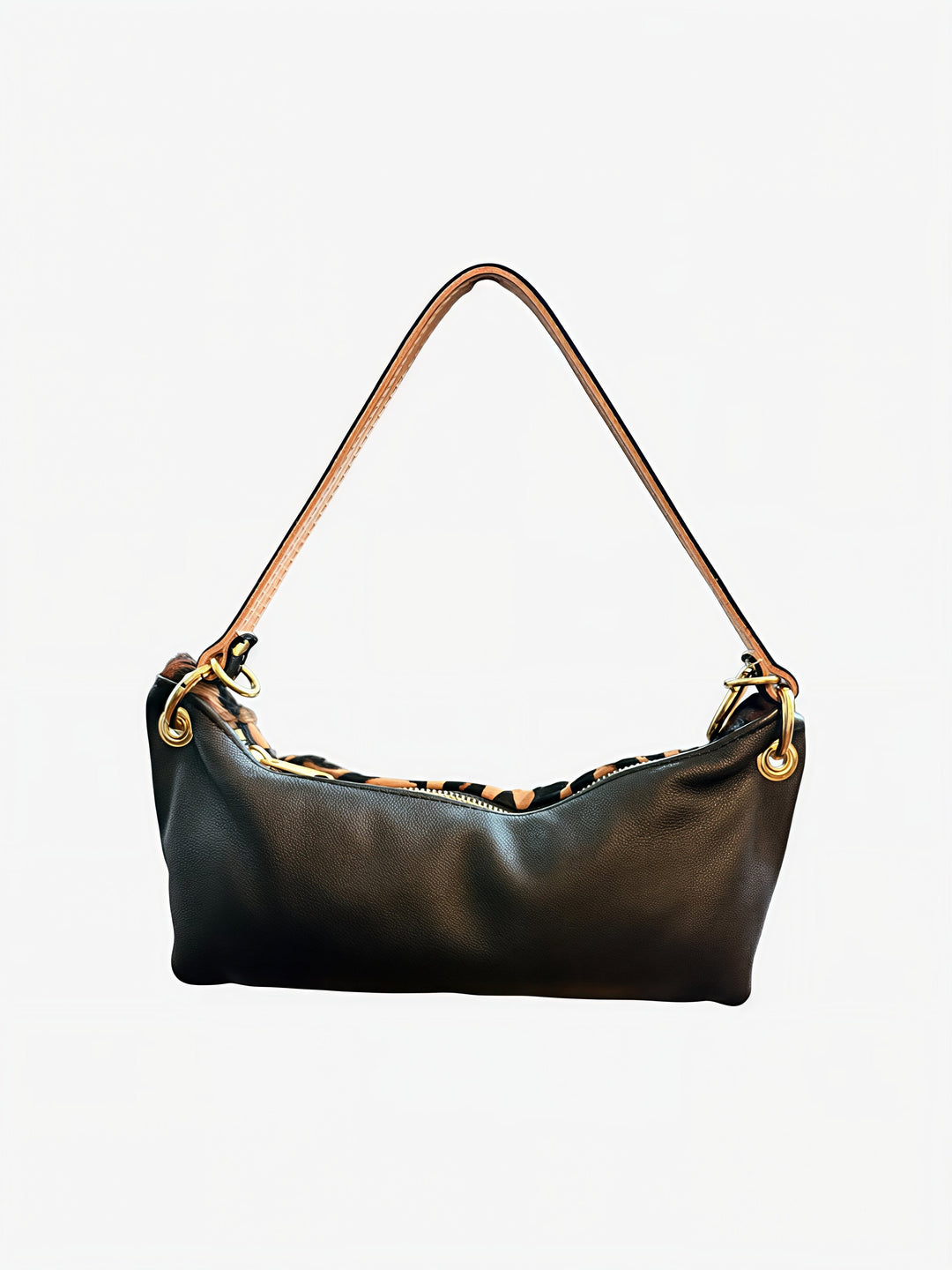 Baby Blair Shoulder Bag, Leopard Print Hair-On Hide-Available for Pre-Order