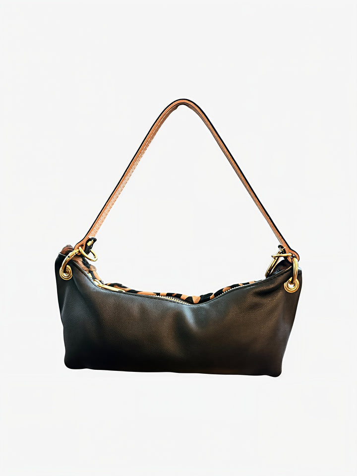 Baby Blair Shoulder Bag, Leopard Print Hair-On Hide-Available for Pre-Order