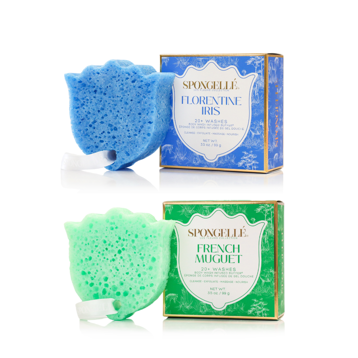 Florentine Iris &amp; French Muguet Body Buffer Set from KADOU Boutique
