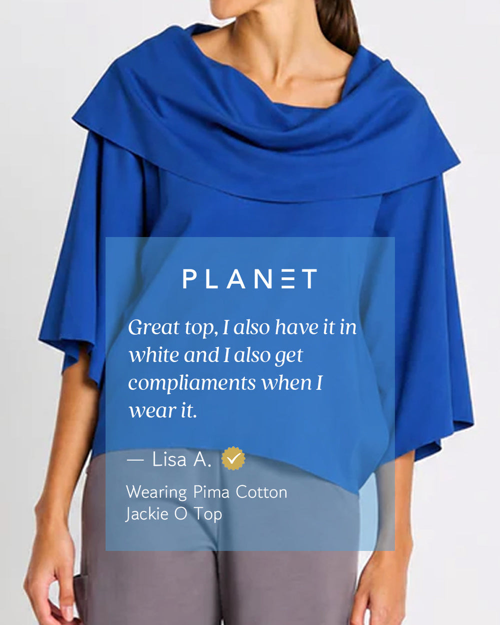 Pima Cotton Jackie O Top - Mint from KADOU Boutique