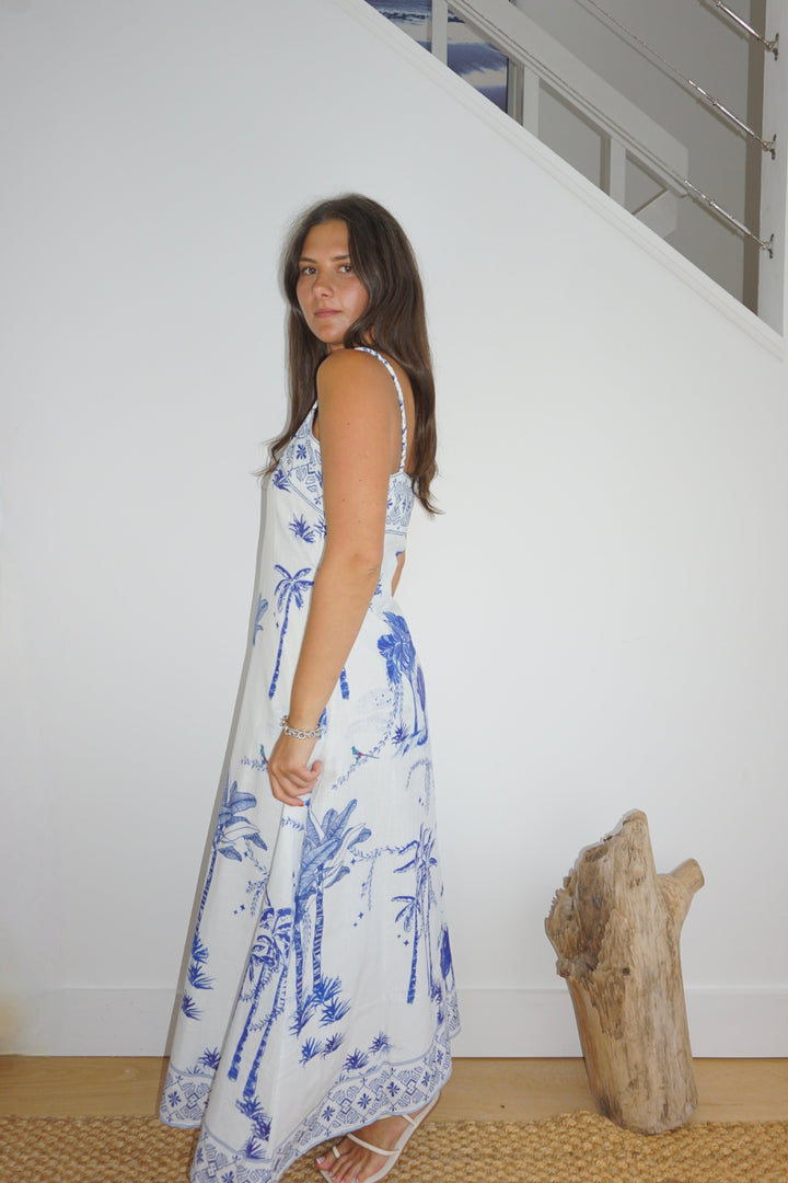 Lydia Tube Dress in Sahara Print
