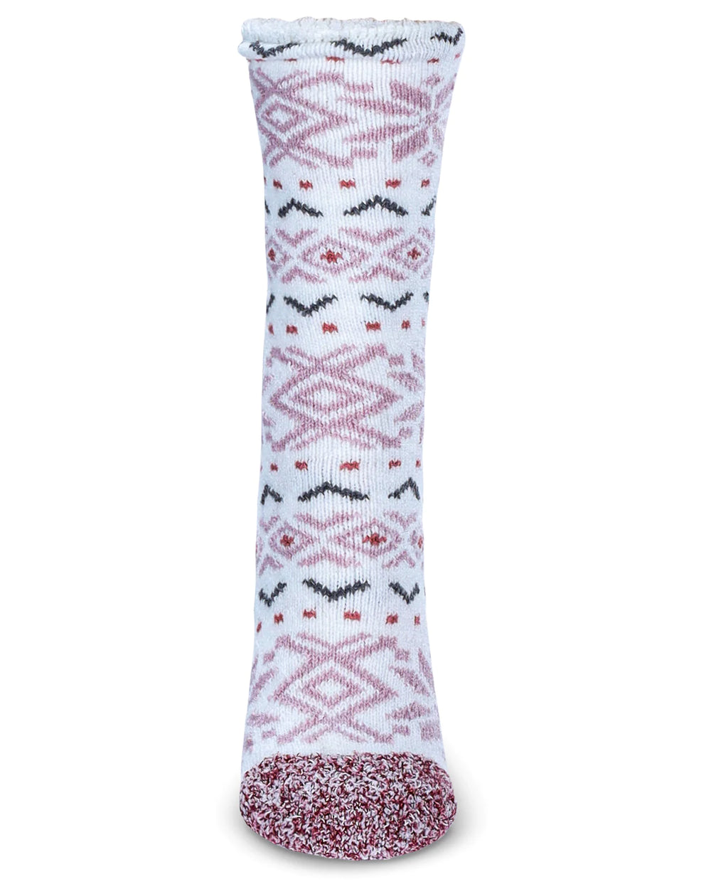 Women's Snowflake Buttersoft Plush Lined Crew Socks from KADOU Boutique