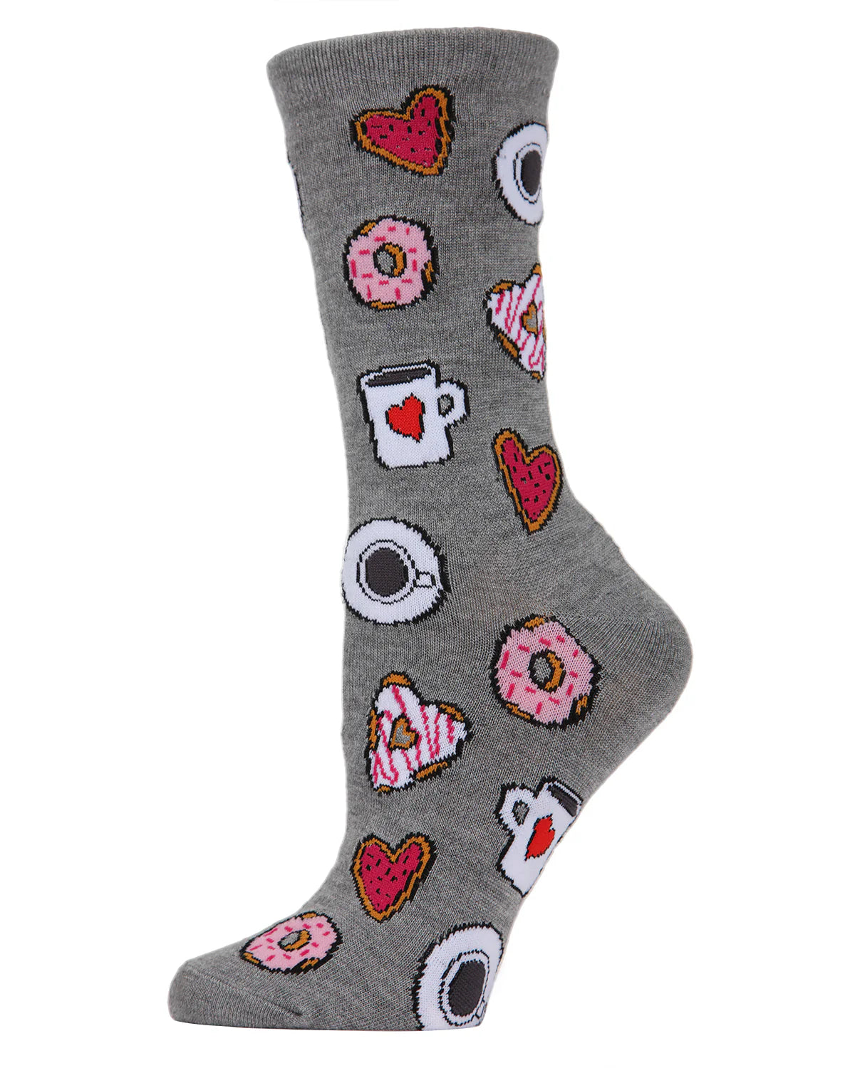 Coffee & Donuts Bamboo Crew Socks