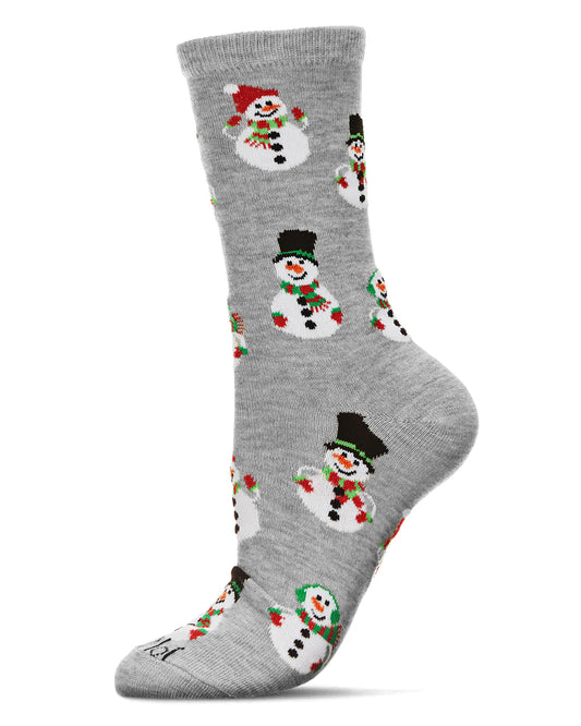 Snowman Holiday Crew Socks