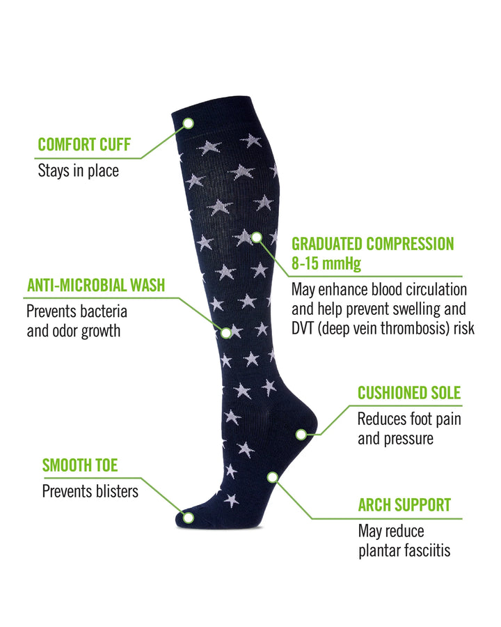 Women Bamboo Blend Compression Sock