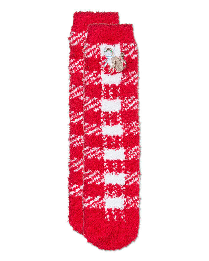 Christmas Mistletoe Cozy Socks In Ornament