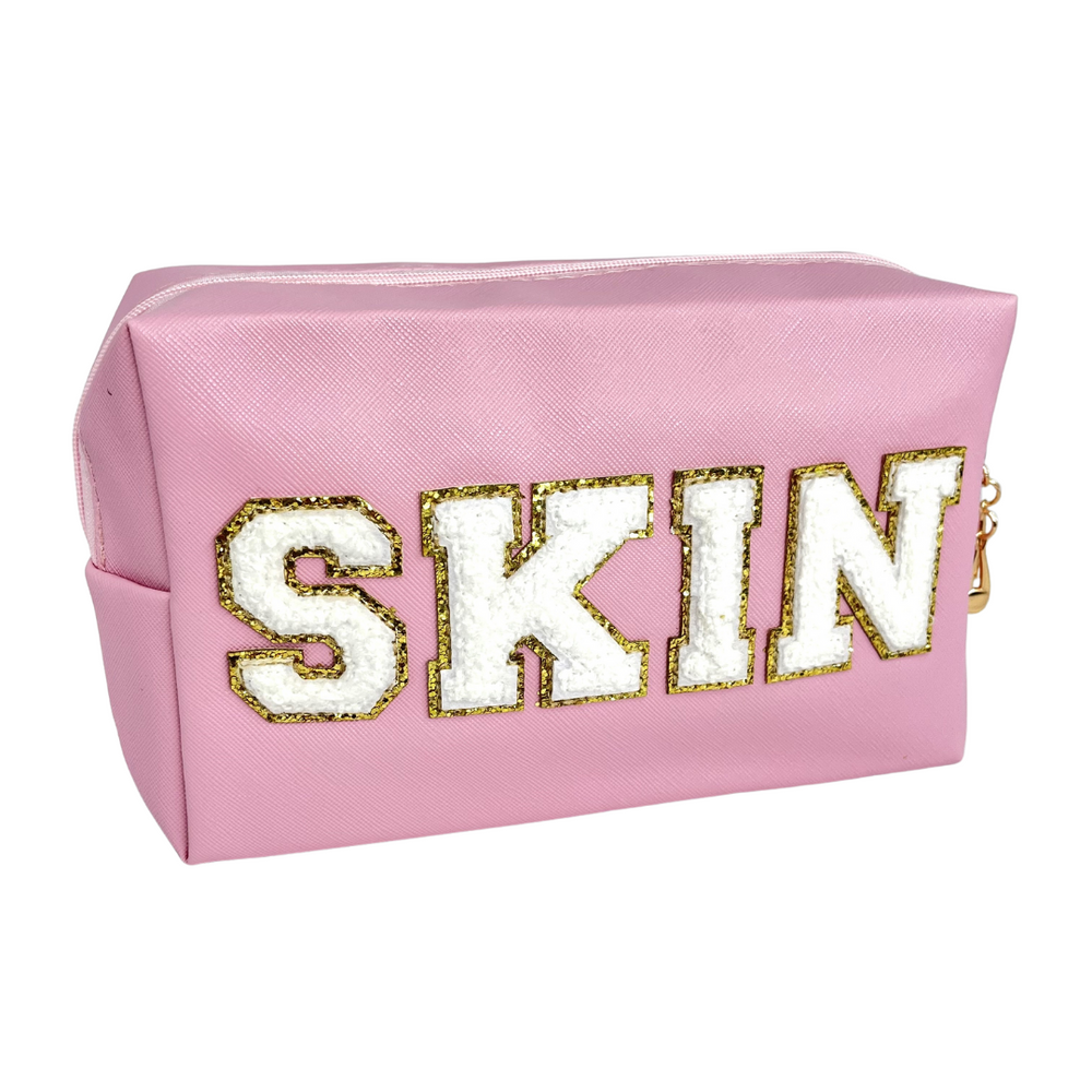 Skin Glam Cosmetic Bag Cream from KADOU Boutique