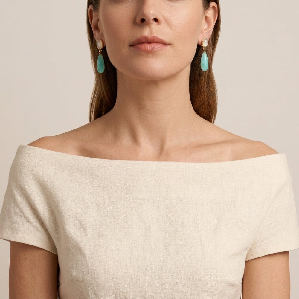 Marina Drop Earring from KADOU Boutique