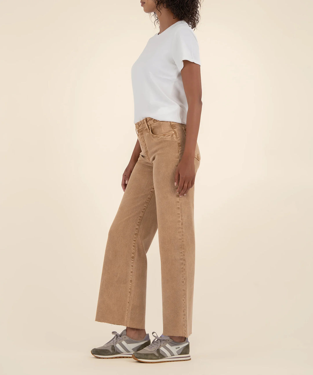 Meg High Rise Fab Ab Wide Raw Hem