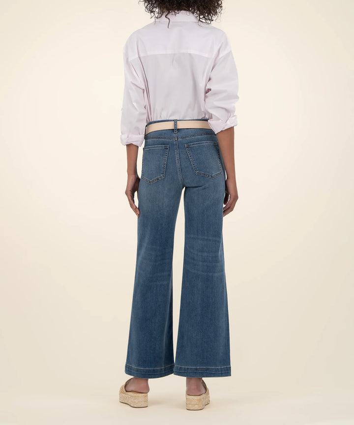 Meg High Rise Wide Leg With Patch Pockets Jeans