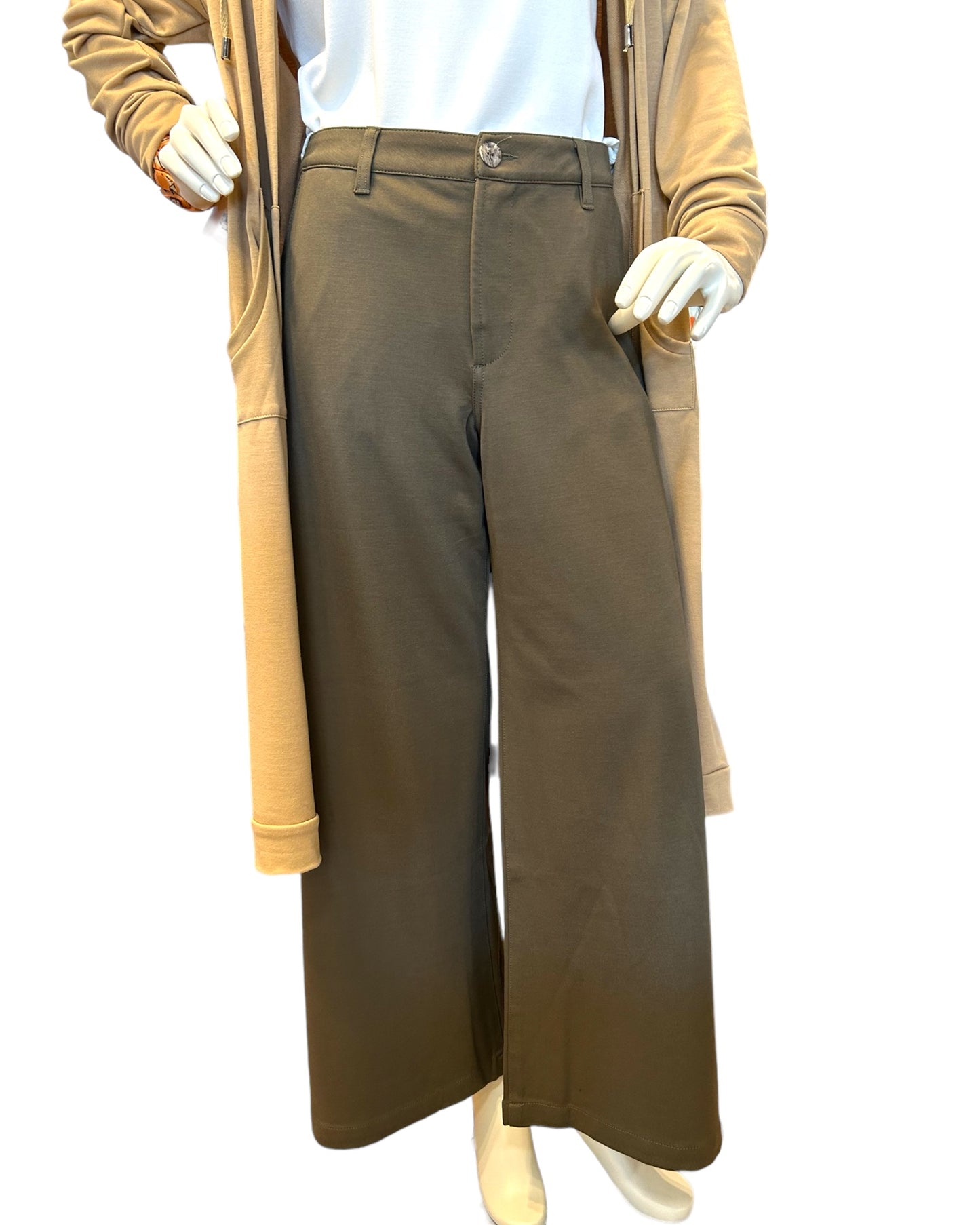 Meg Wide Leg Pants With Trouser Pockets