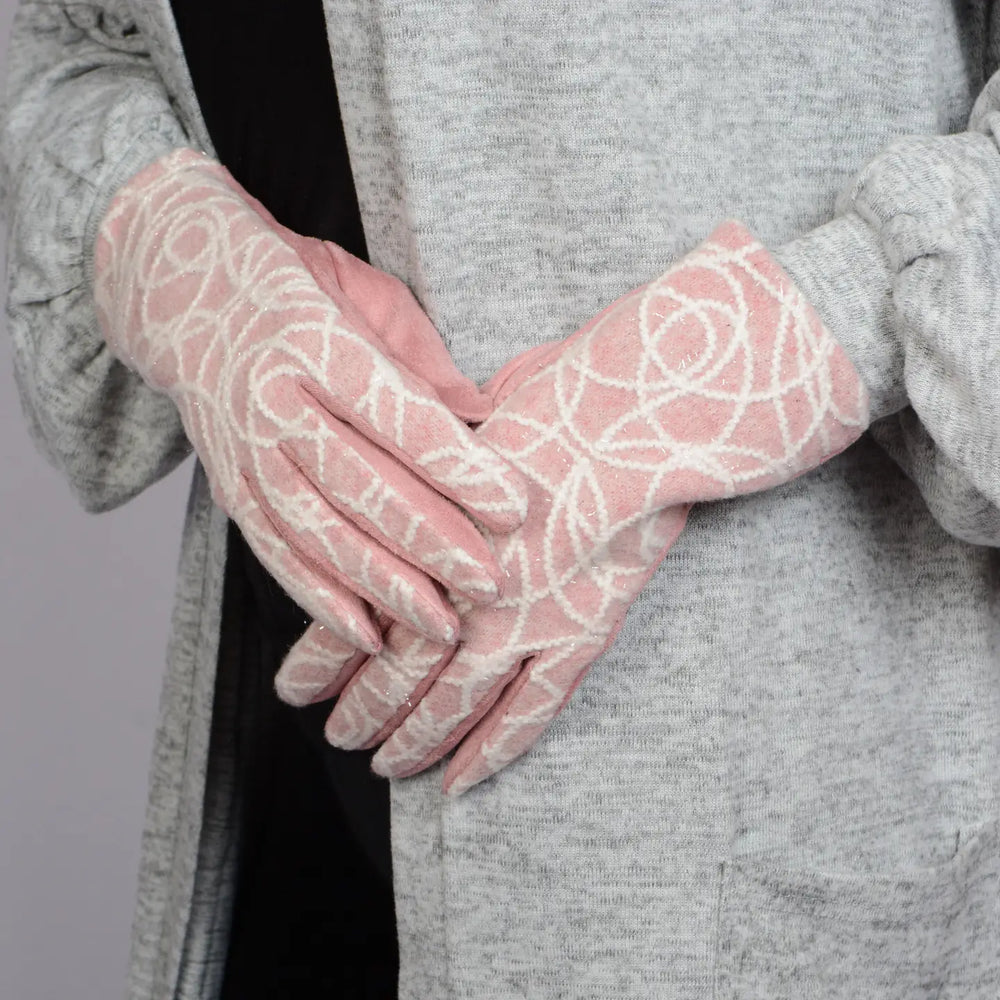 Metallic Swirl Gloves from KADOU Boutique
