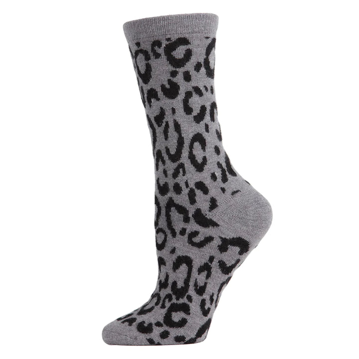 Animal Lovers Print Cashmere Crew Socks