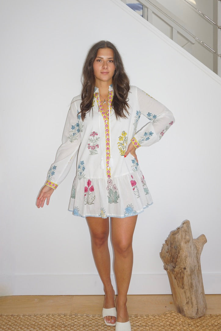 Carrie Mixed Print Floral Dress from KADOU Boutique