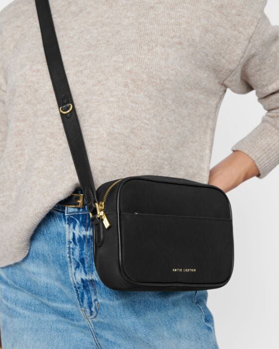 Nylon-Luxe Crossbody Bag