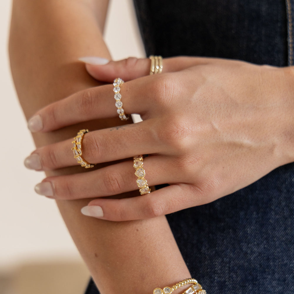 Bezel Heart Ring from KADOU Boutique