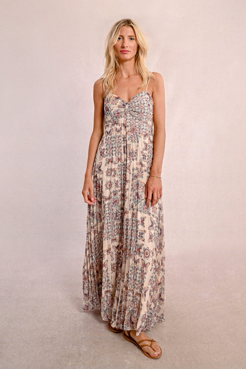 Floral Strap Maxi Dress