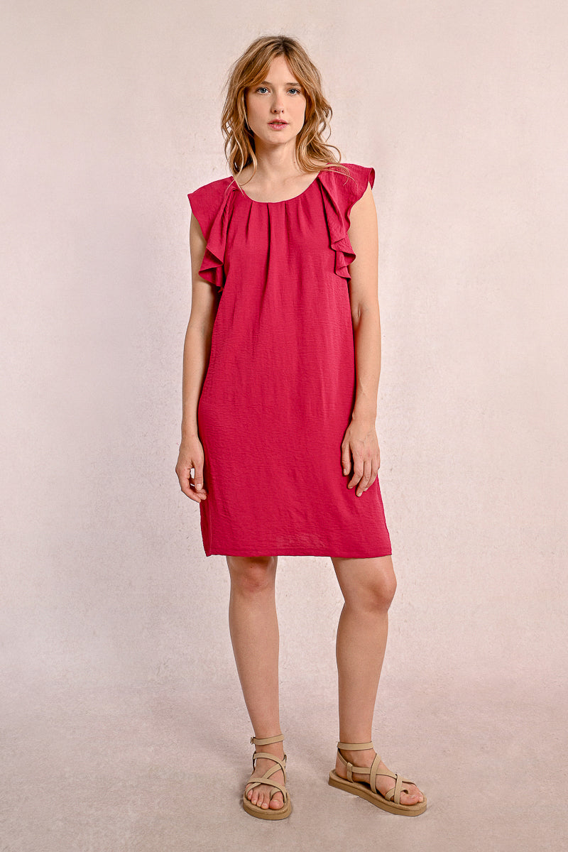 Claudia Ruffled Sleeve Dress from KADOU Boutique