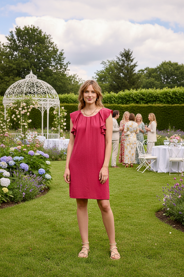 Claudia Ruffled Sleeve Dress