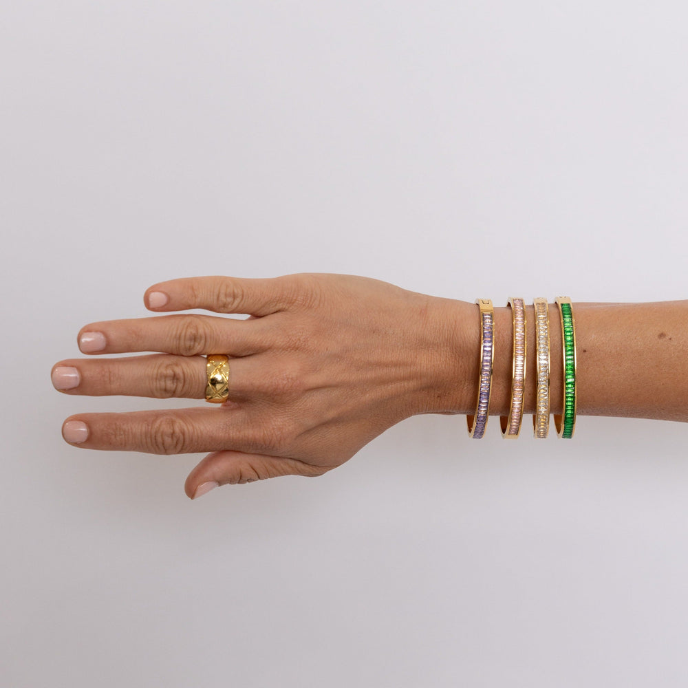 Nicola Cz Bracelet - Emerald from KADOU Boutique