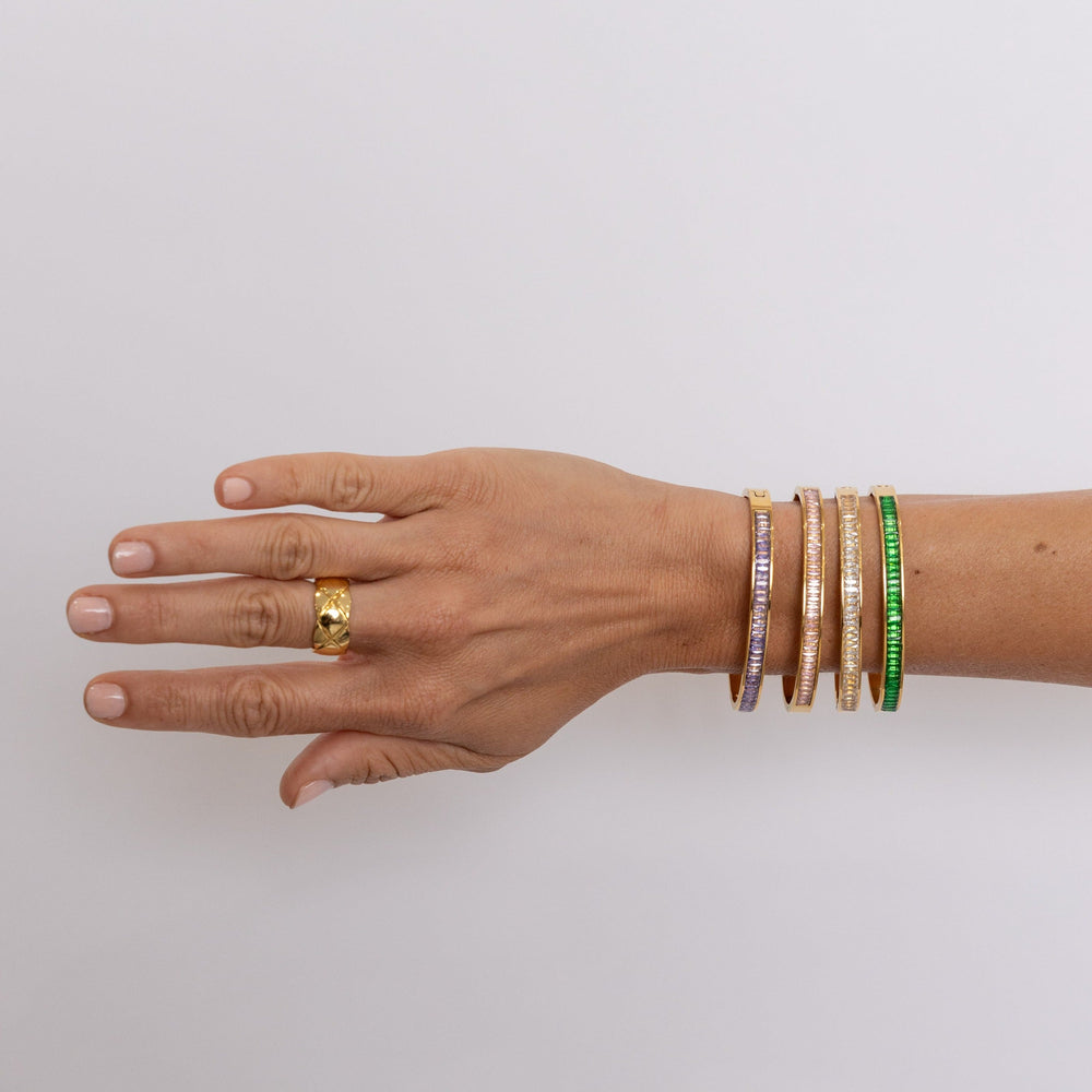 Nicola Cz Bracelet - Pink from KADOU Boutique