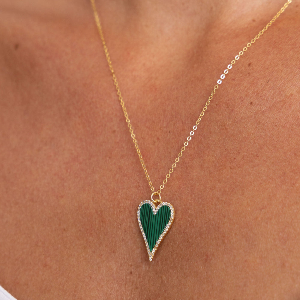 Lucy Cz Heart Necklace from KADOU Boutique