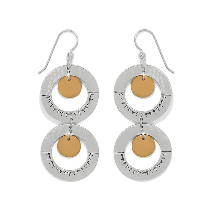 Brighton Palm Canyon Two Tone French Wire Earrings