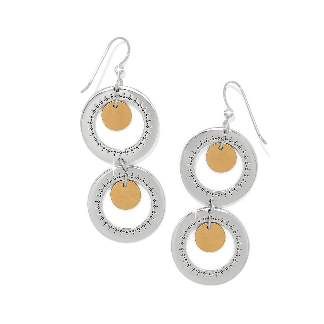 Brighton Palm Canyon Two Tone French Wire Earrings