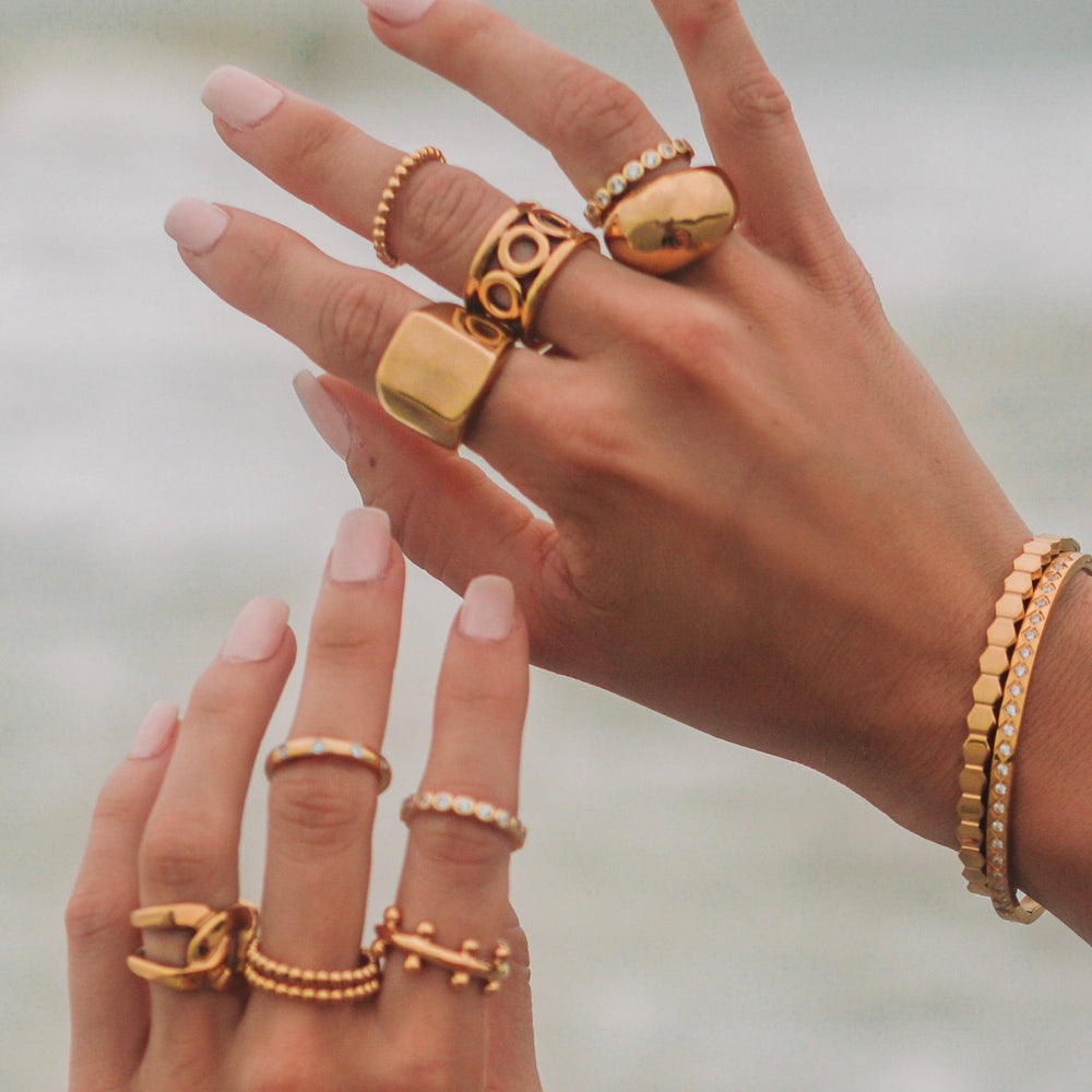 Beaded Stackable Ring from KADOU Boutique
