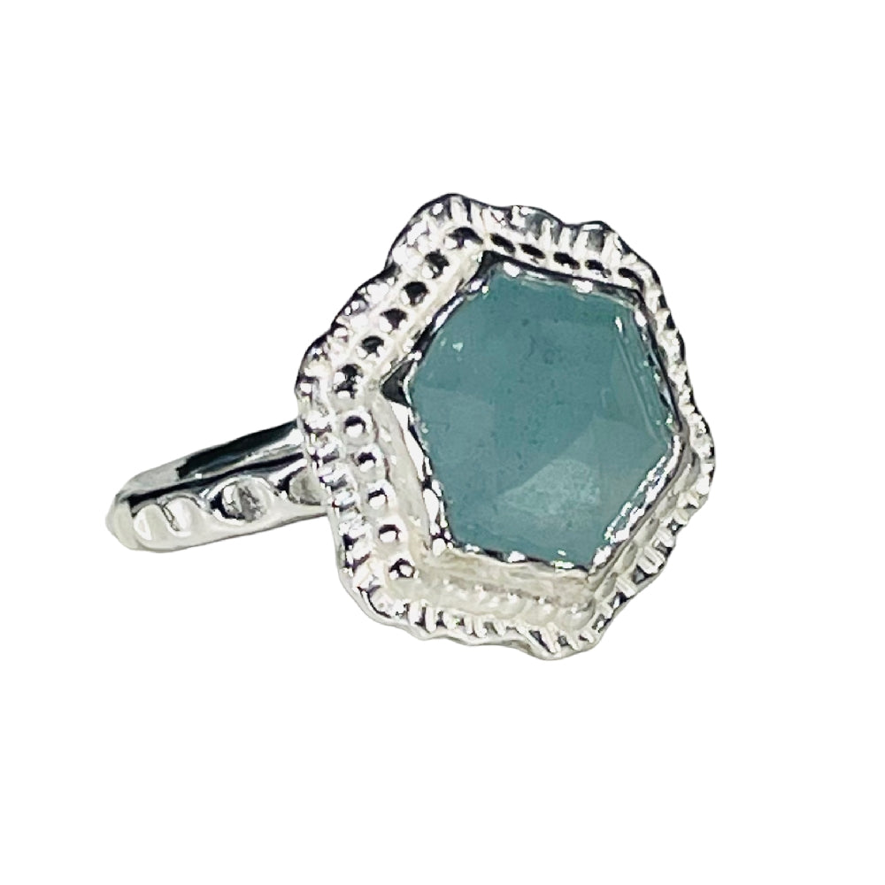 Hex Gemstone Ring from KADOU Boutique