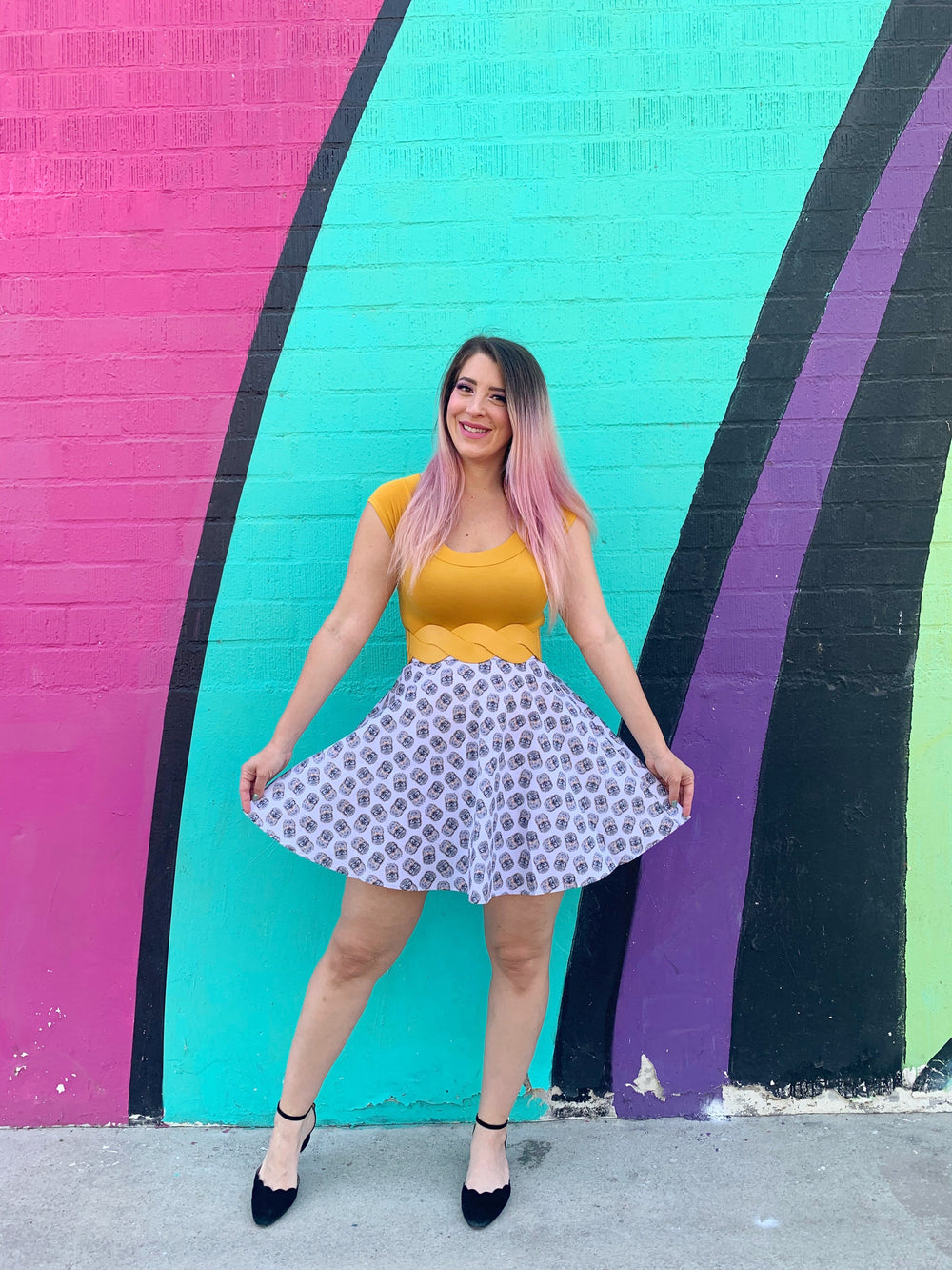 Hedgehog Skater Skirt from KADOU Boutique