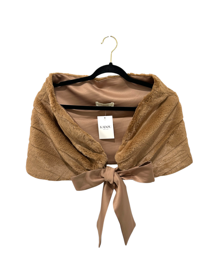 Faux-Fur Shrug