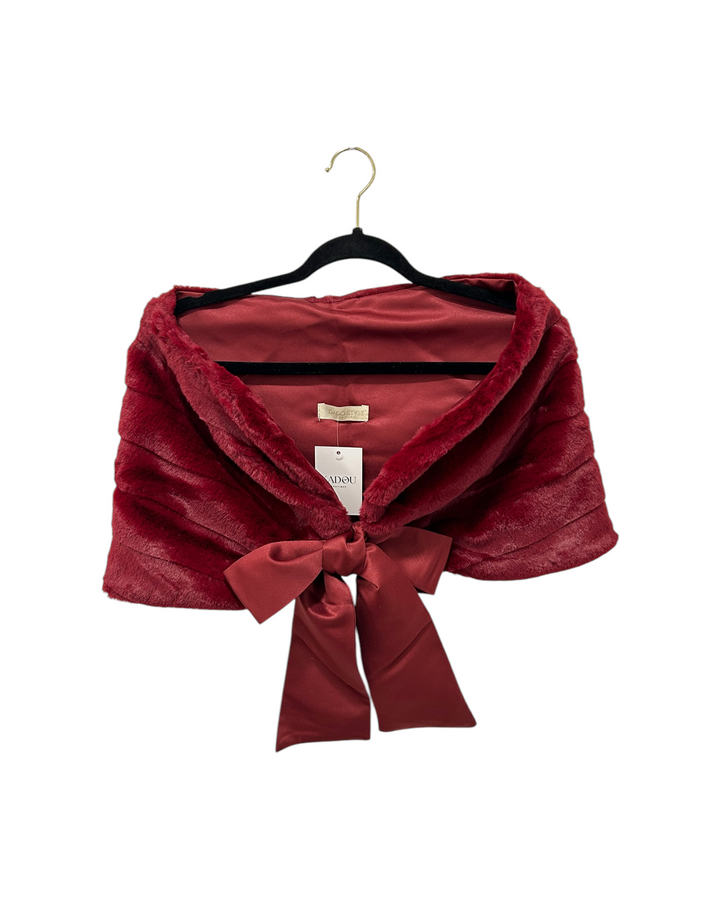 Faux-Fur Shrug