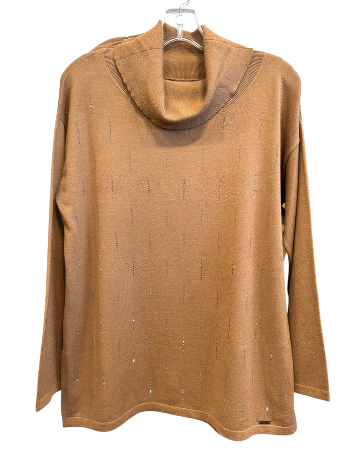 Picadilly Draped Neck Embellished Tunic