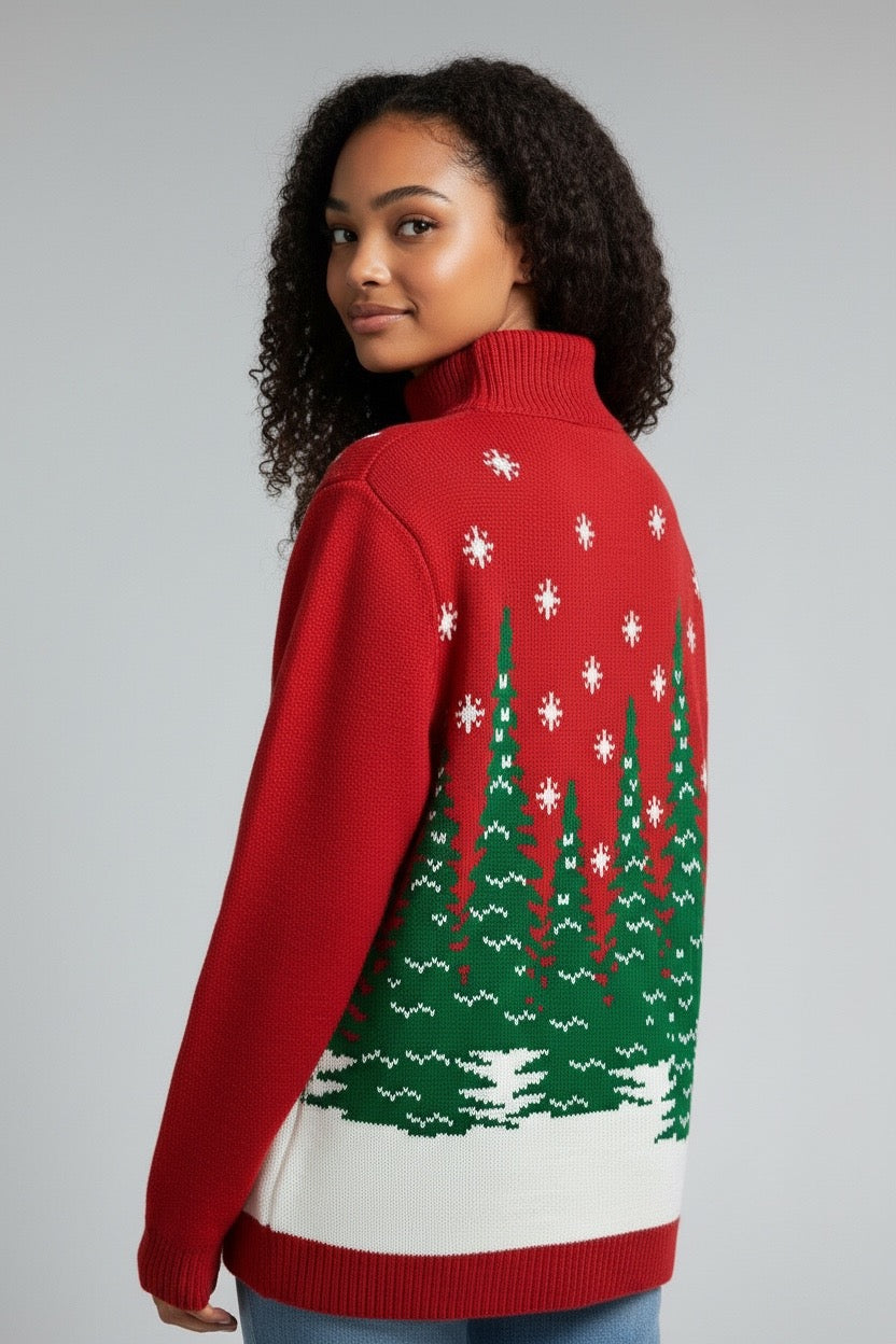 Christmas Red Sweater from KADOU Boutique