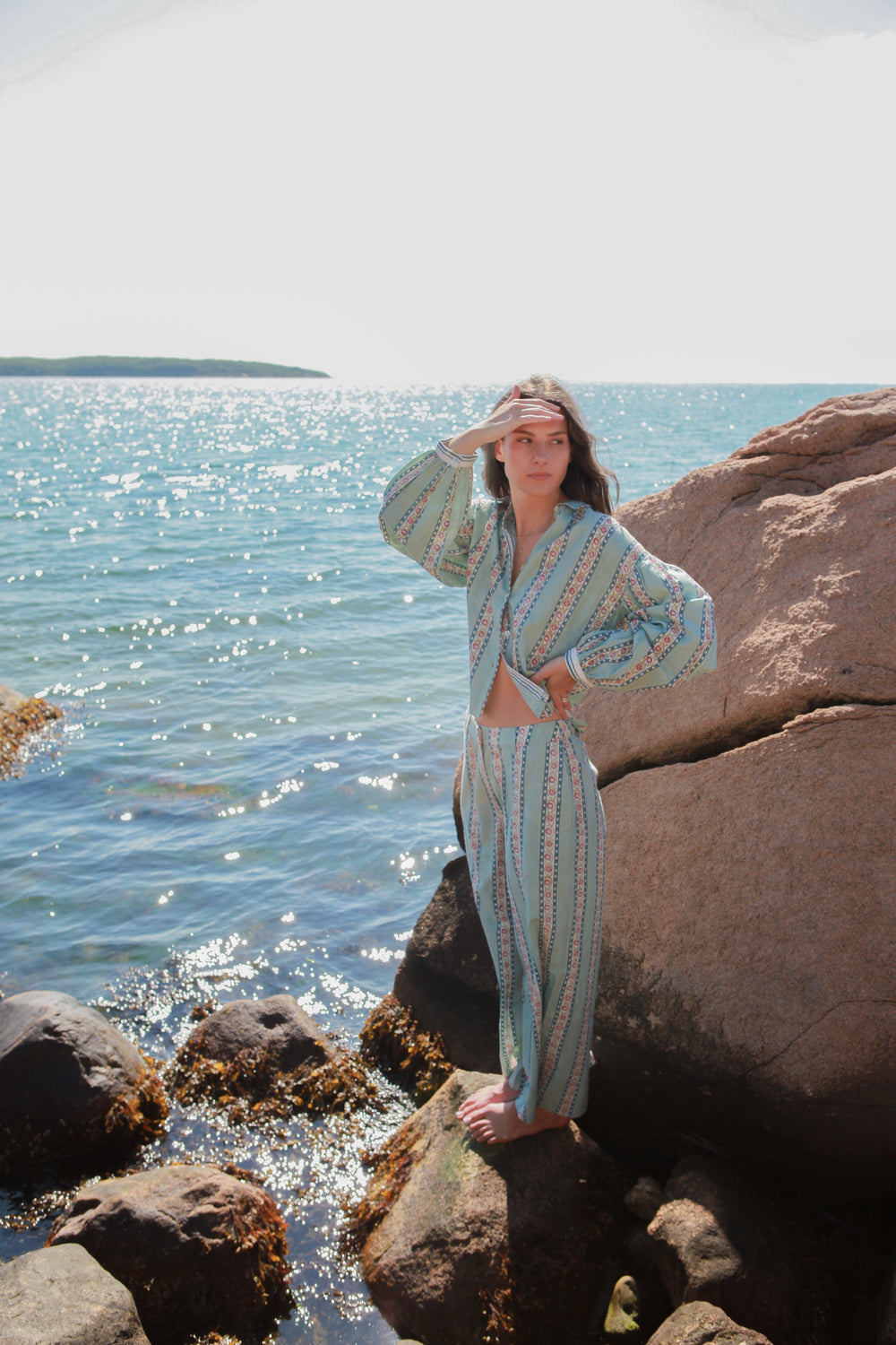 Edison Pant in Antique Floral from KADOU Boutique
