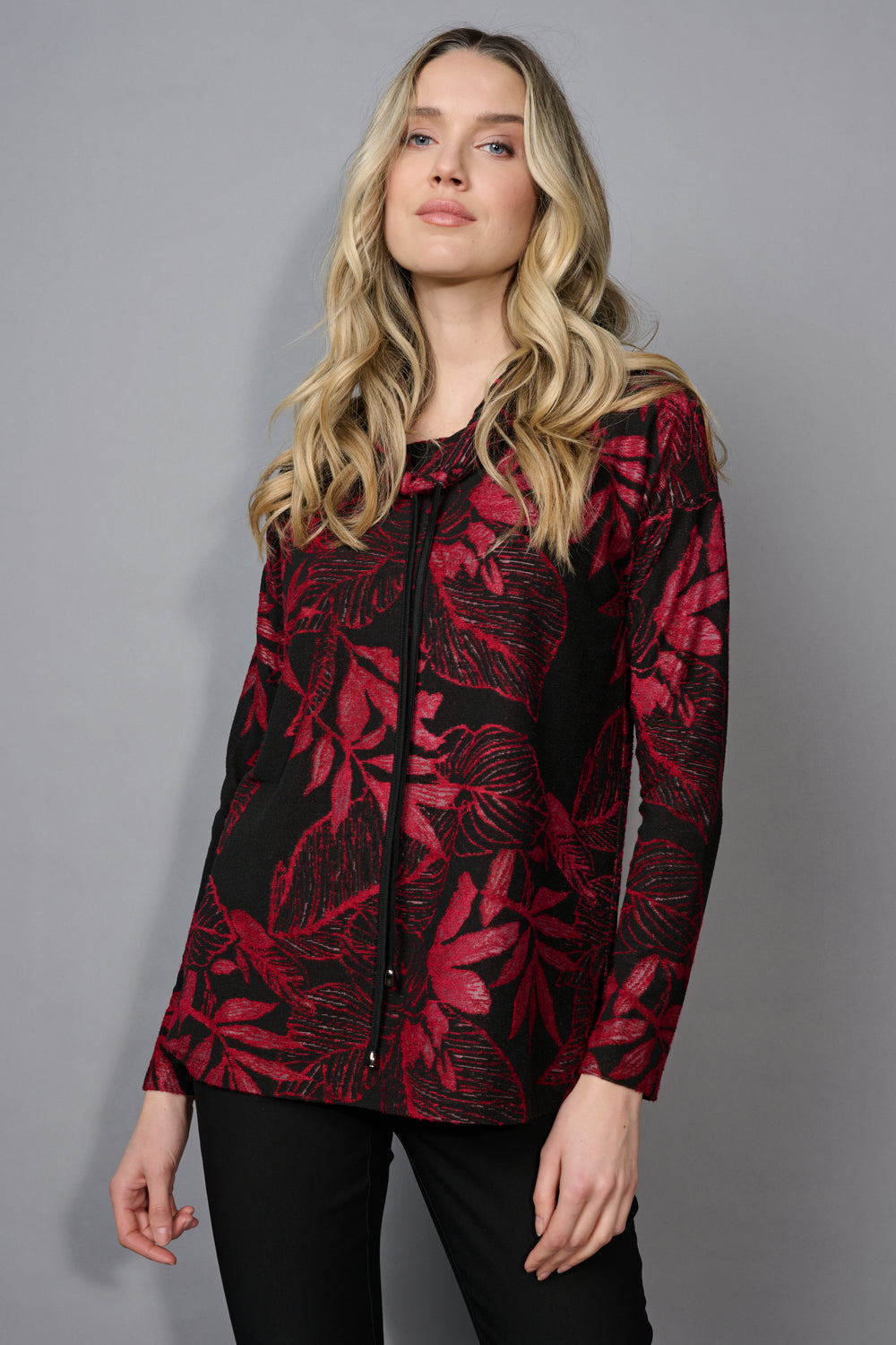 Picadilly Drawstring Neck Top from KADOU Boutique