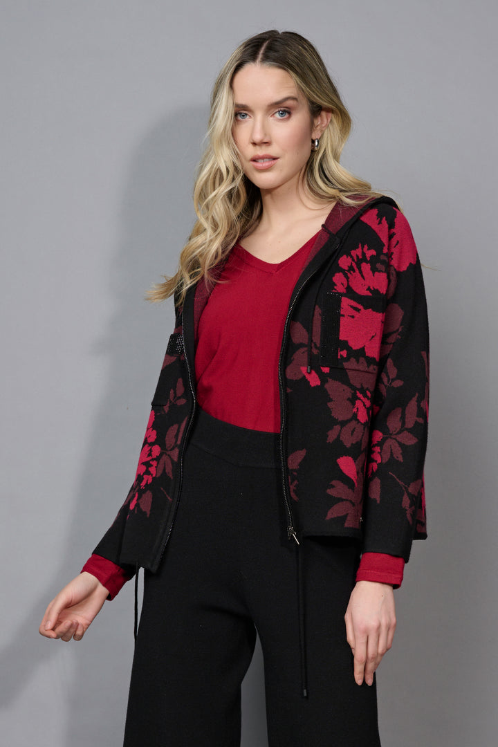 Picadilly Zip-Front Hooded Jacket