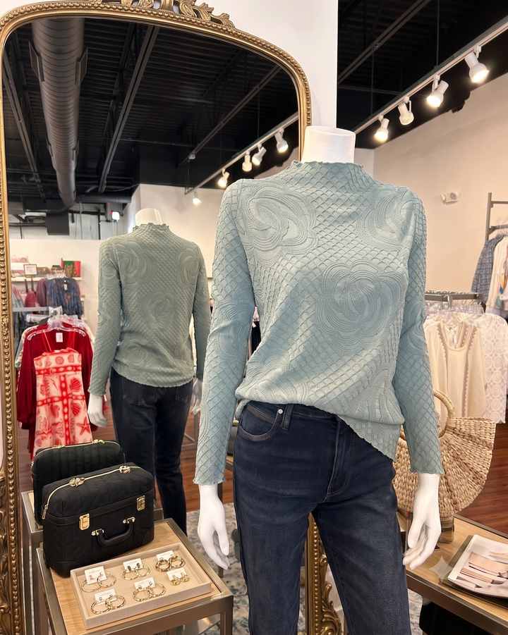 Pleated Rose Top