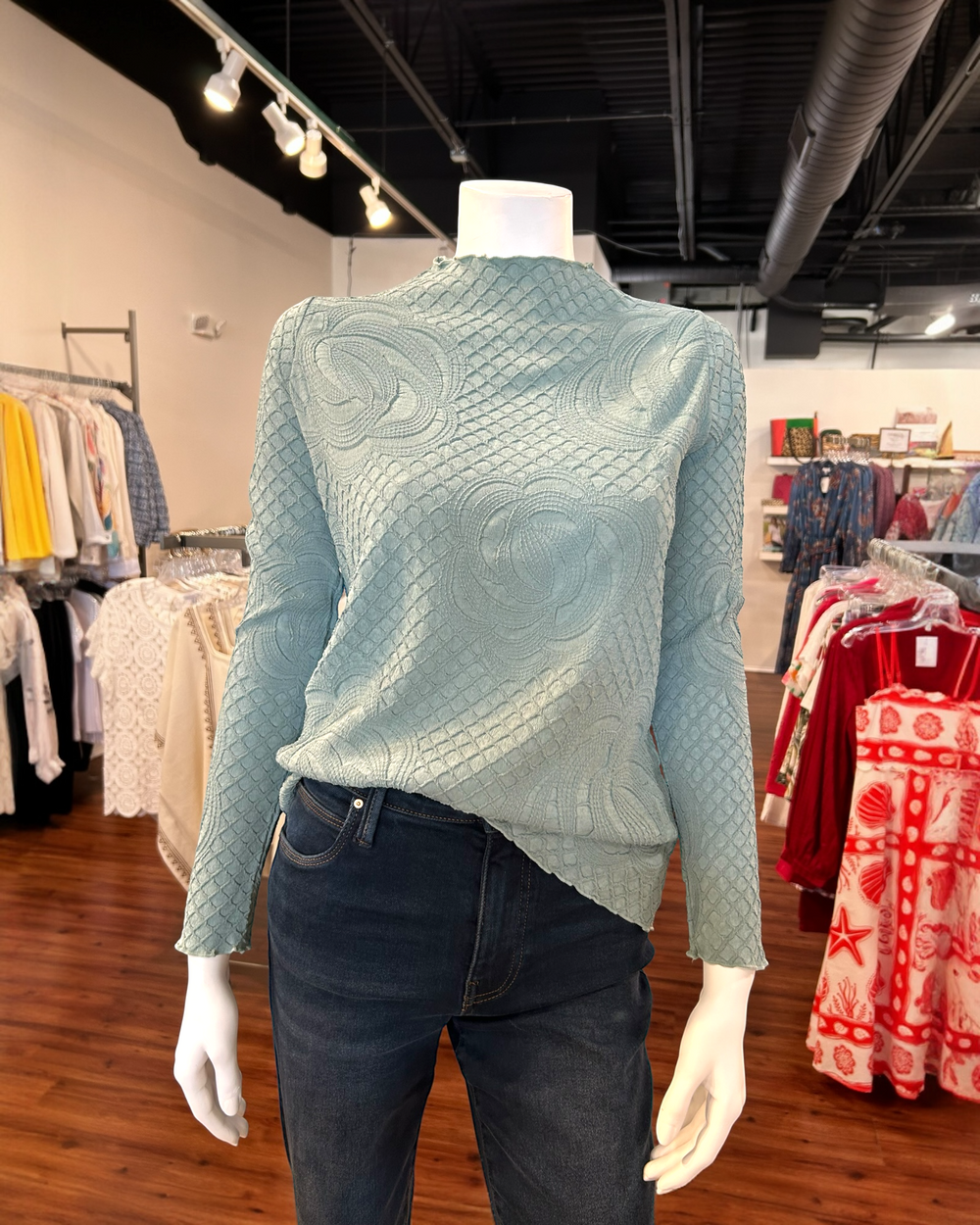 Pleated Rose Top from KADOU Boutique
