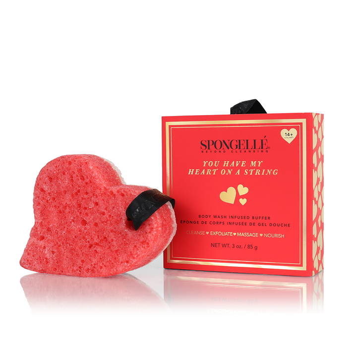 You Have My Heart On a String: Boxed Heart Shaped Sponge from KADOU Boutique