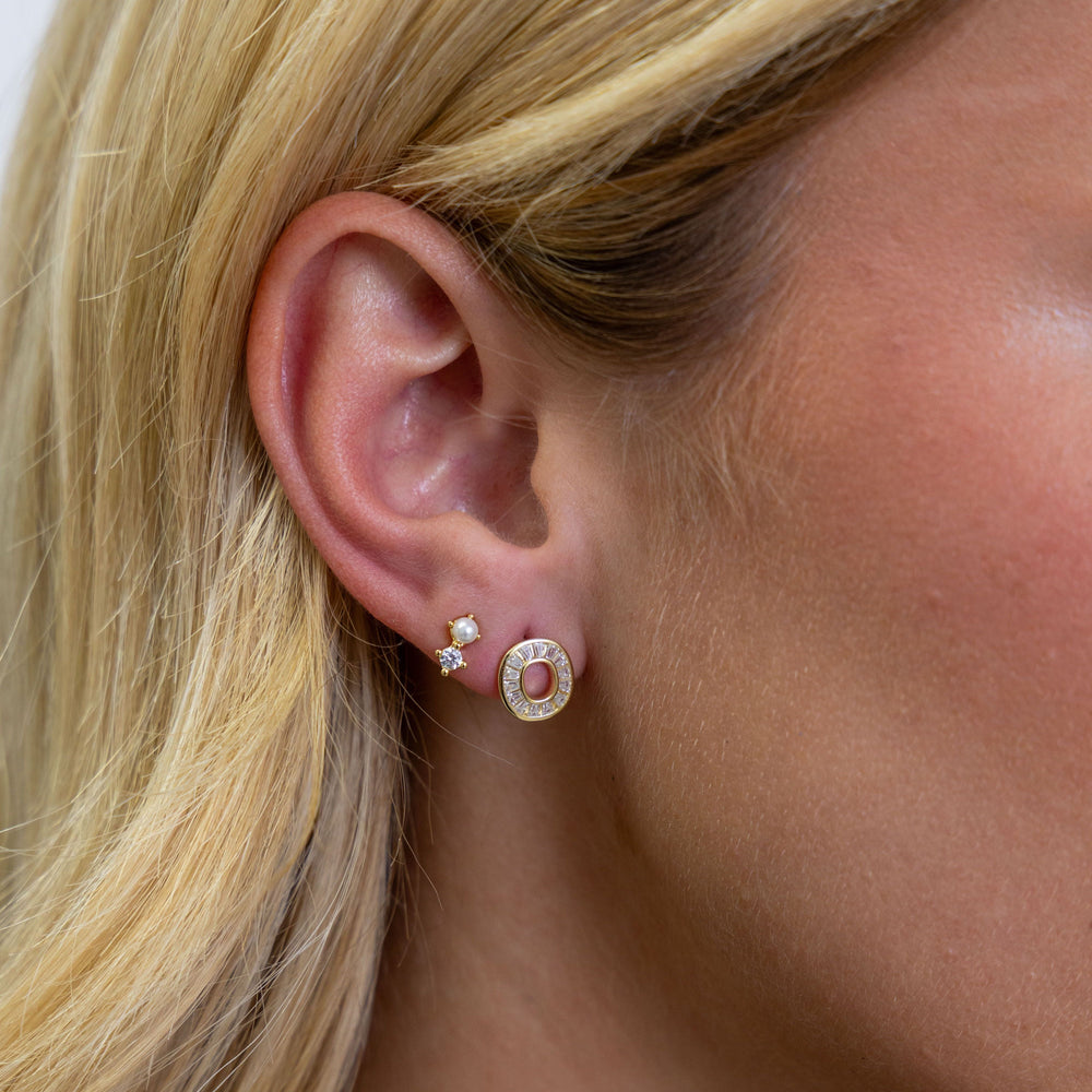 Tiny Pearl Studs from KADOU Boutique