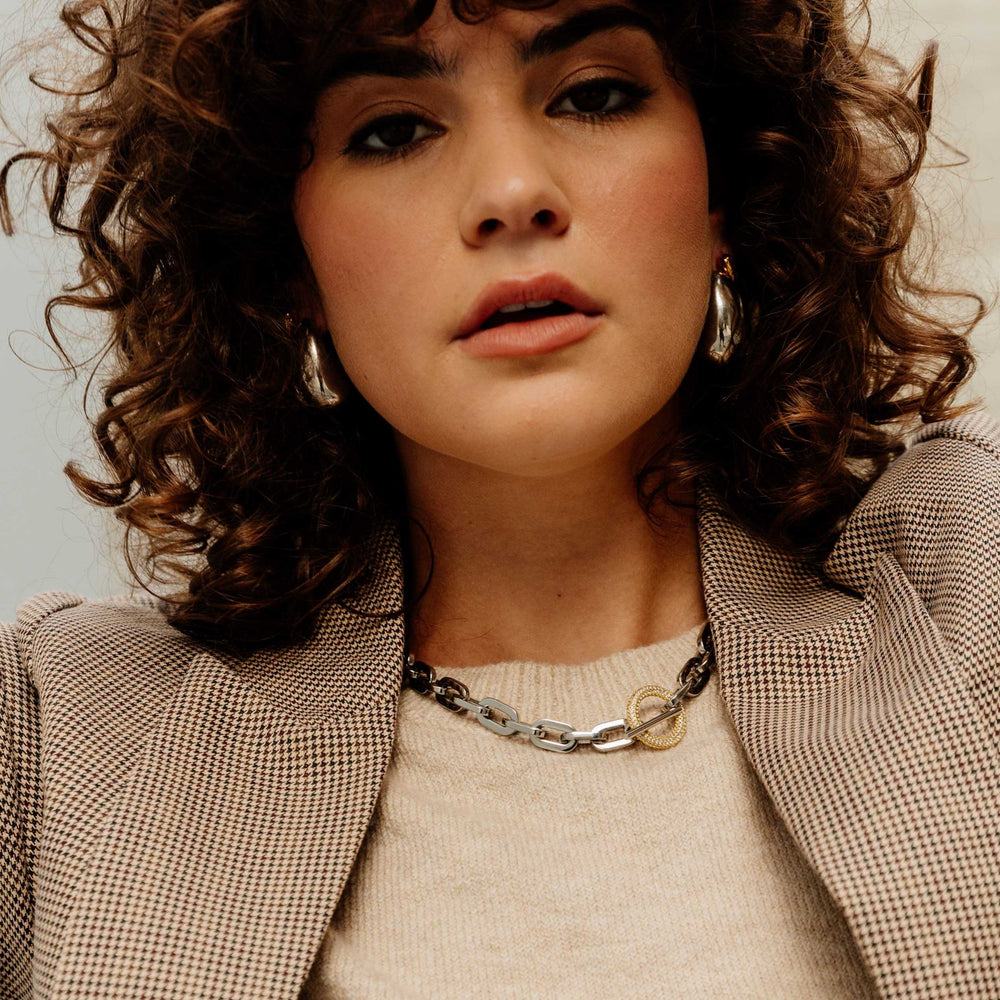 Rory Link Chain Toggle- Two Tone from KADOU Boutique